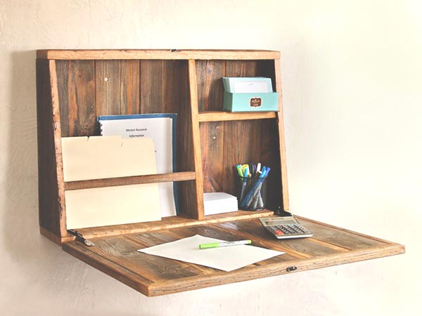 Writer's Home Office Ideas - Drop Down Desk