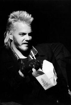 David eating noodles in the Lost Boys