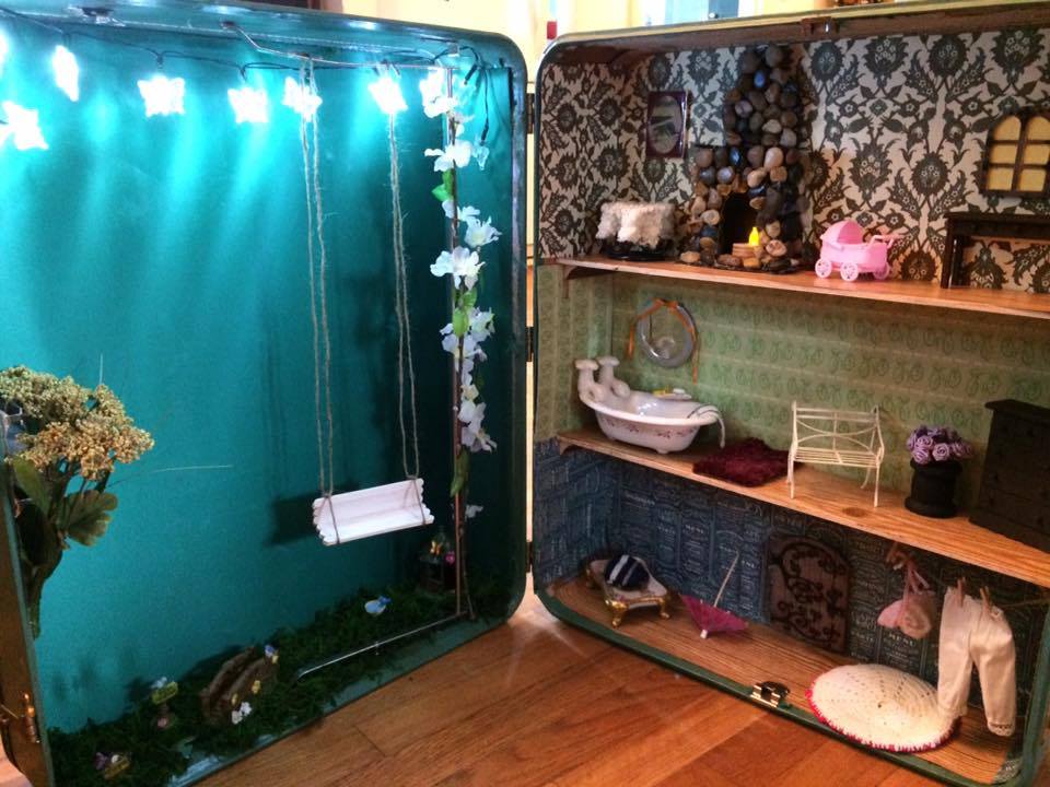 Suitcase store dollhouse diy