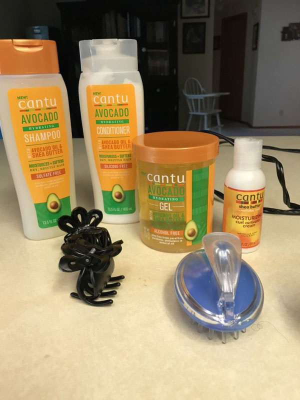 Products to use when styling curly hair - Cantu