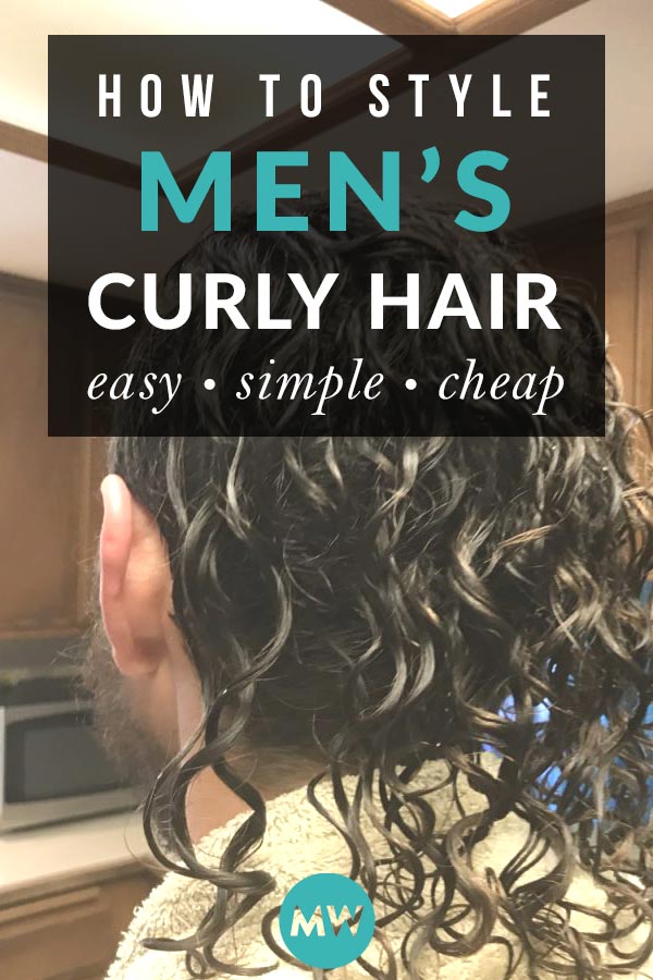 How to style guy's curly hair